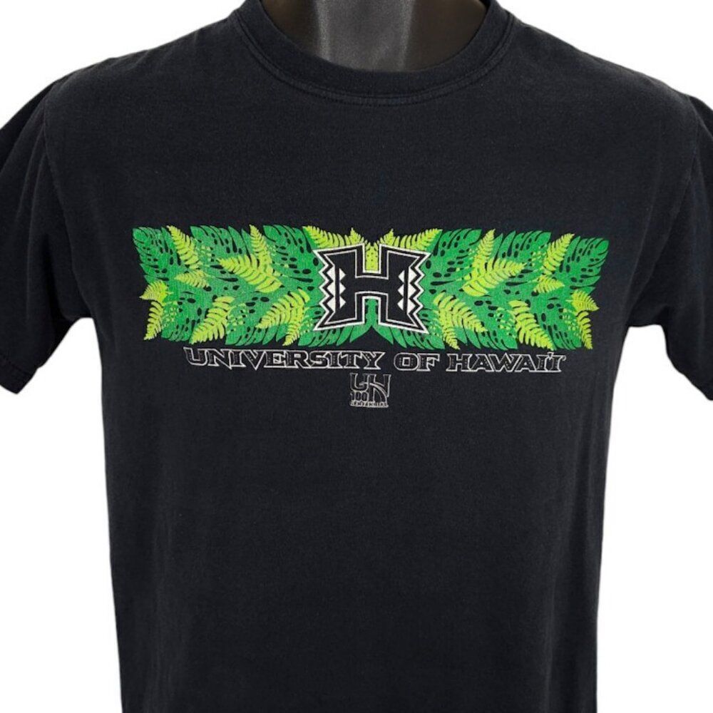Hawaii Rainbow Warriors T Shirt Mens Size Small Black NCAA University